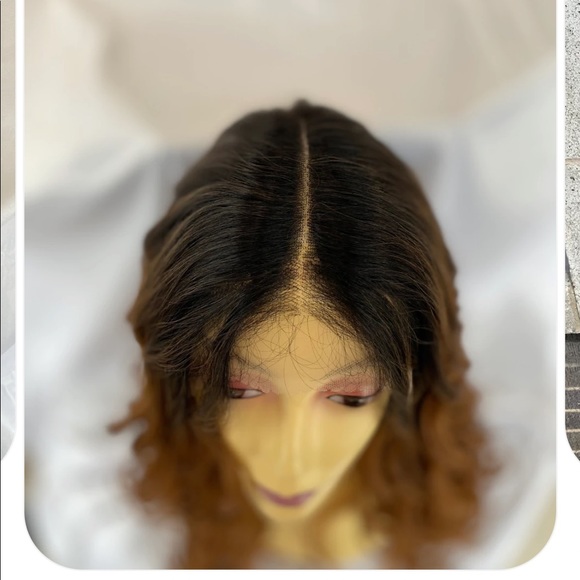 lace wig long wavy curls Ombre available main image 8